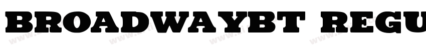 BroadwayBT Regular字体转换